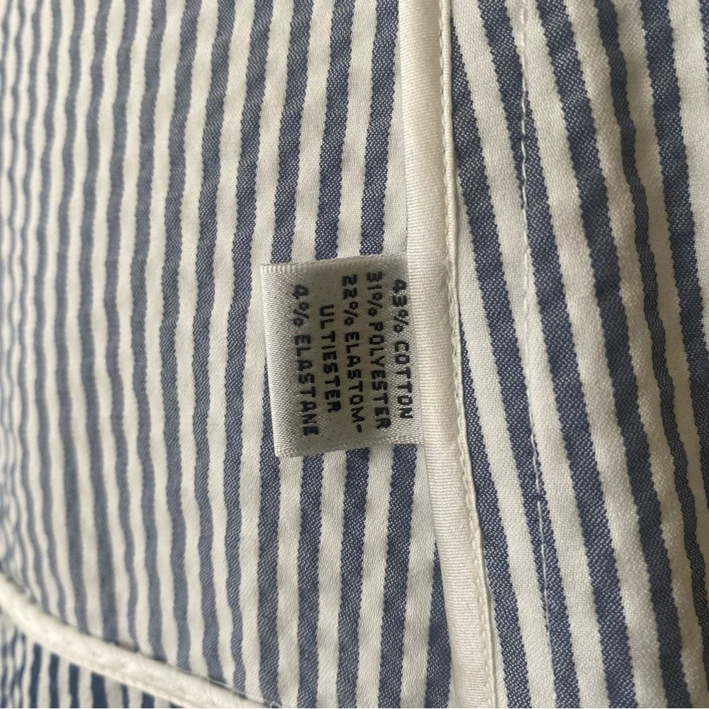 St. John Navy and White Striped Blazer - Picture 9 of 10